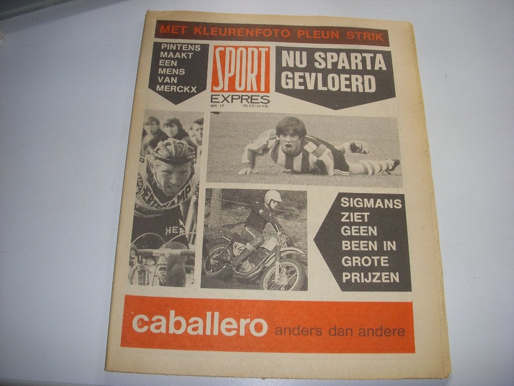 Tijdschrift Sport Expres 1971, postertje Pleun Strik, Ophalen of Verzenden, Gelezen, Sport en Vrije tijd