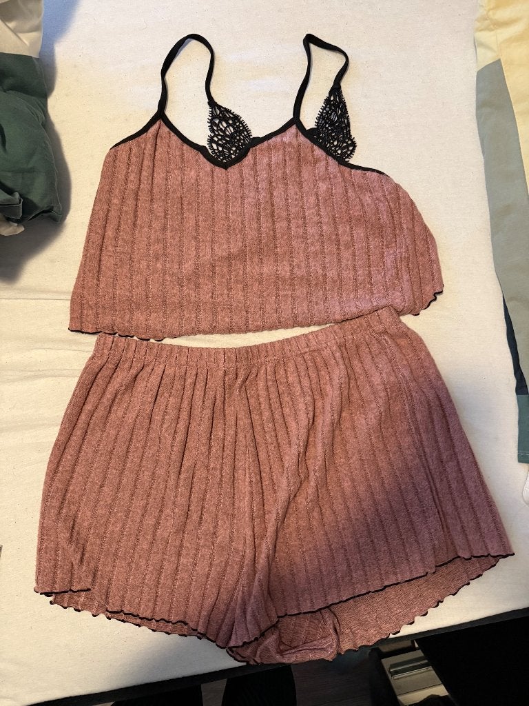 Pyjama met vlinder rug, Ophalen of Verzenden, Zo goed als nieuw, Maat 46/48 (XL) of groter