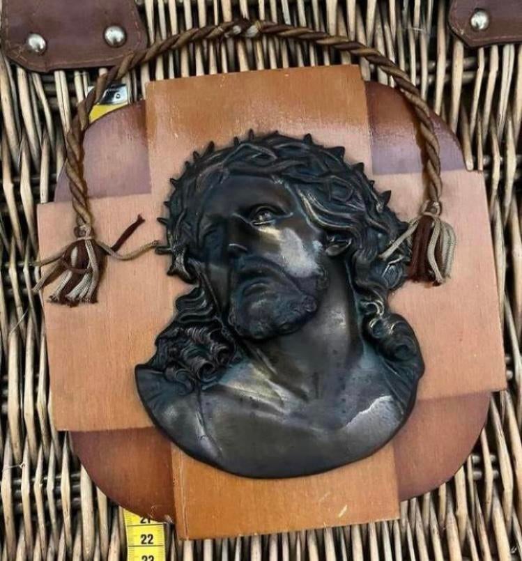 Onze Lieve Heer , mooie antieke wandhanger, Ophalen of Verzenden