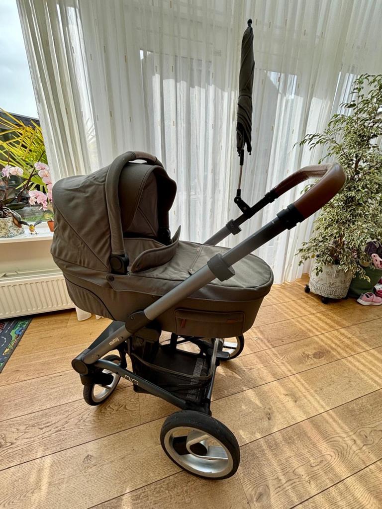 Kinderwagen Mutsy Nio adventure sea green, Kinderen en Baby's, Kinderwagens en Combinaties, Ophalen, Zo goed als nieuw, Combiwagen