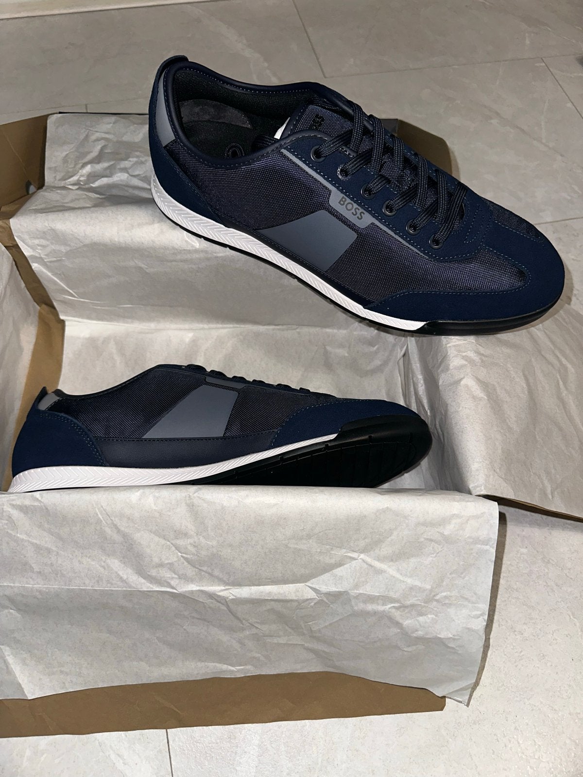 BOSS Nitan Lowp Nymith Sneakers - Maat 44 - Nieuw, Blauw, Nieuw, Ophalen of Verzenden, Sneakers of Gympen