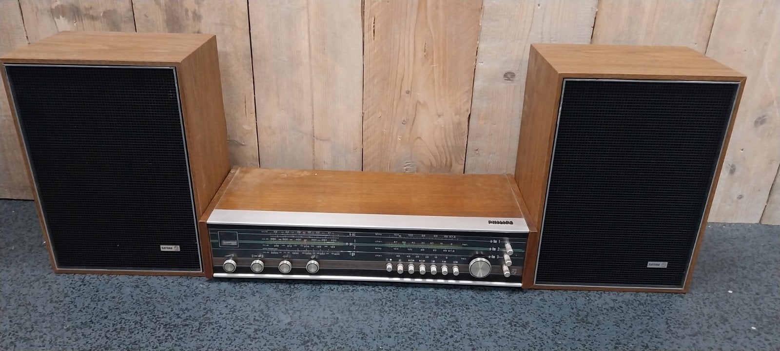 Philips Stereo Set met Speakers - Vintage Audio, Ophalen, Philips, Gebruikt, Losse componenten