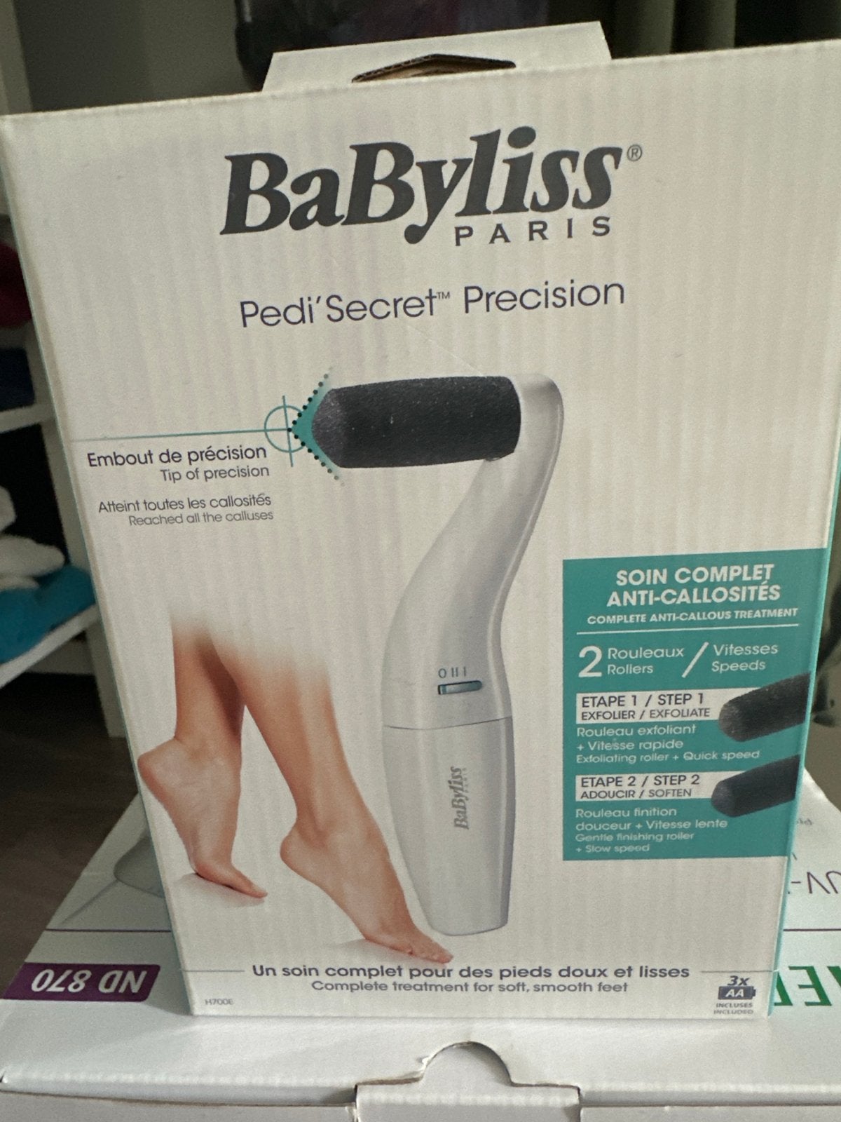 BaByliss Pedi'Secret Precision Elektrische Voetvijl, Ophalen, Nieuw, Hand- en Voetverzorging