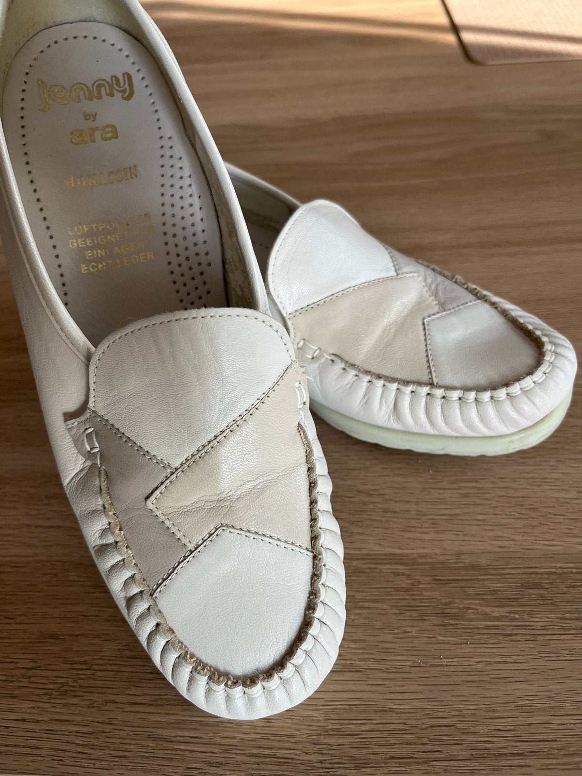 Jenny by Ara mocassins H- Zo goed als nieuw, Ophalen of Verzenden, Zo goed als nieuw, Beige, Espadrilles of Moccasins