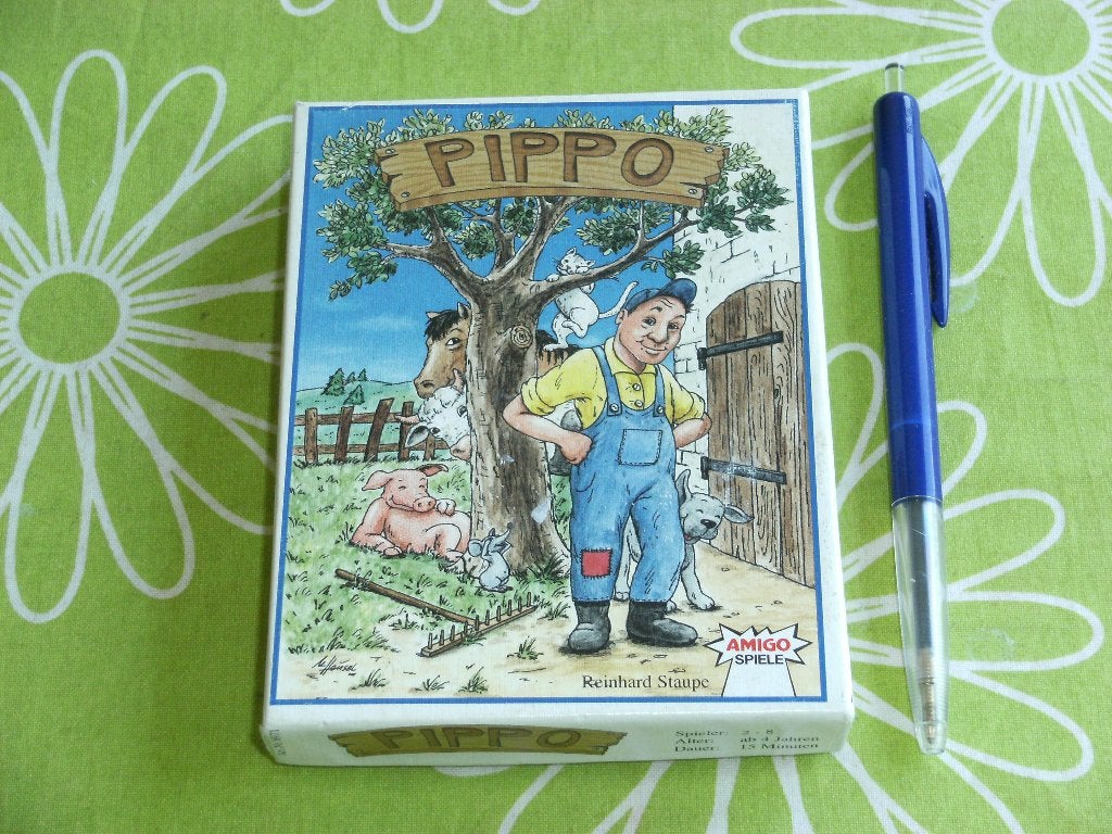 Duits kaartspel Pippo - Vind de dieren van boer Pippo, Vijf spelers of meer, Ophalen of Verzenden, Gebruikt