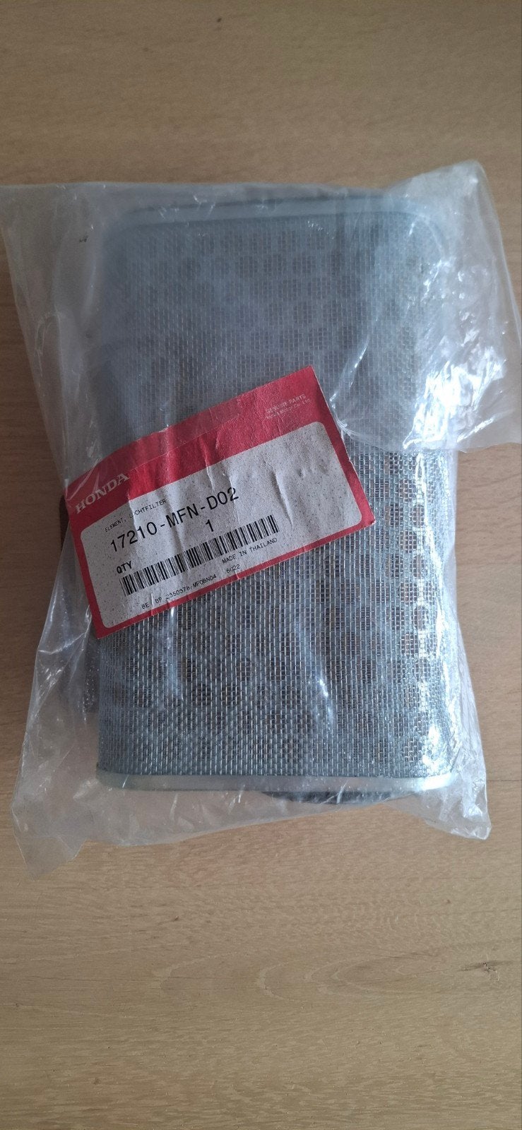Honda luchtfilter 17210-MFN-D02, Ophalen of Verzenden, Nieuw