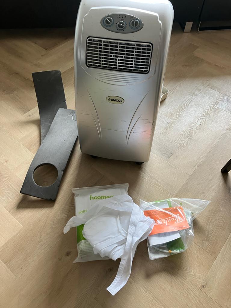 Mobiele Airco Amcor AC12000E - Koelen en Ontvochtigen, Ophalen, Gebruikt, 3 snelheden of meer, Koelen en Ontvochtigen