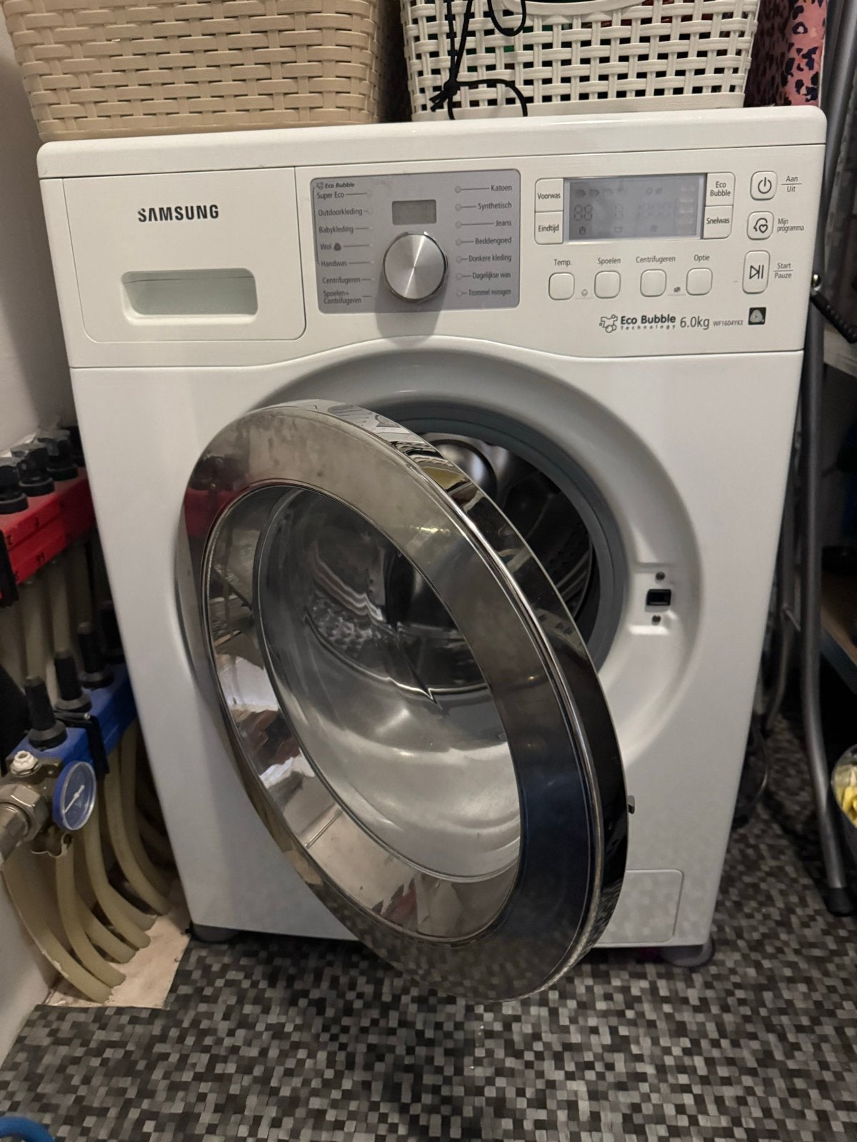 Wasmachine - Samsung Eco Bubble 6.0kg, Ophalen, 6 tot 8 kg, Minder dan 1200 toeren, Zo goed als nieuw