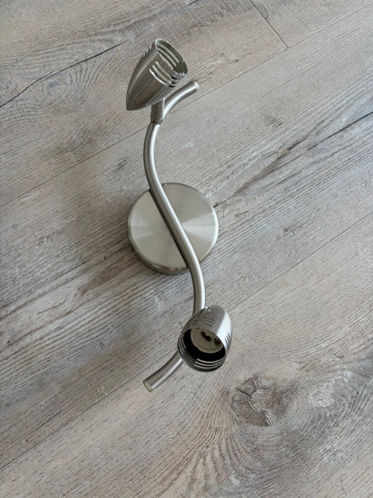 Plafondlamp, Zilver, Gebruikt, GU10, Ophalen of Verzenden