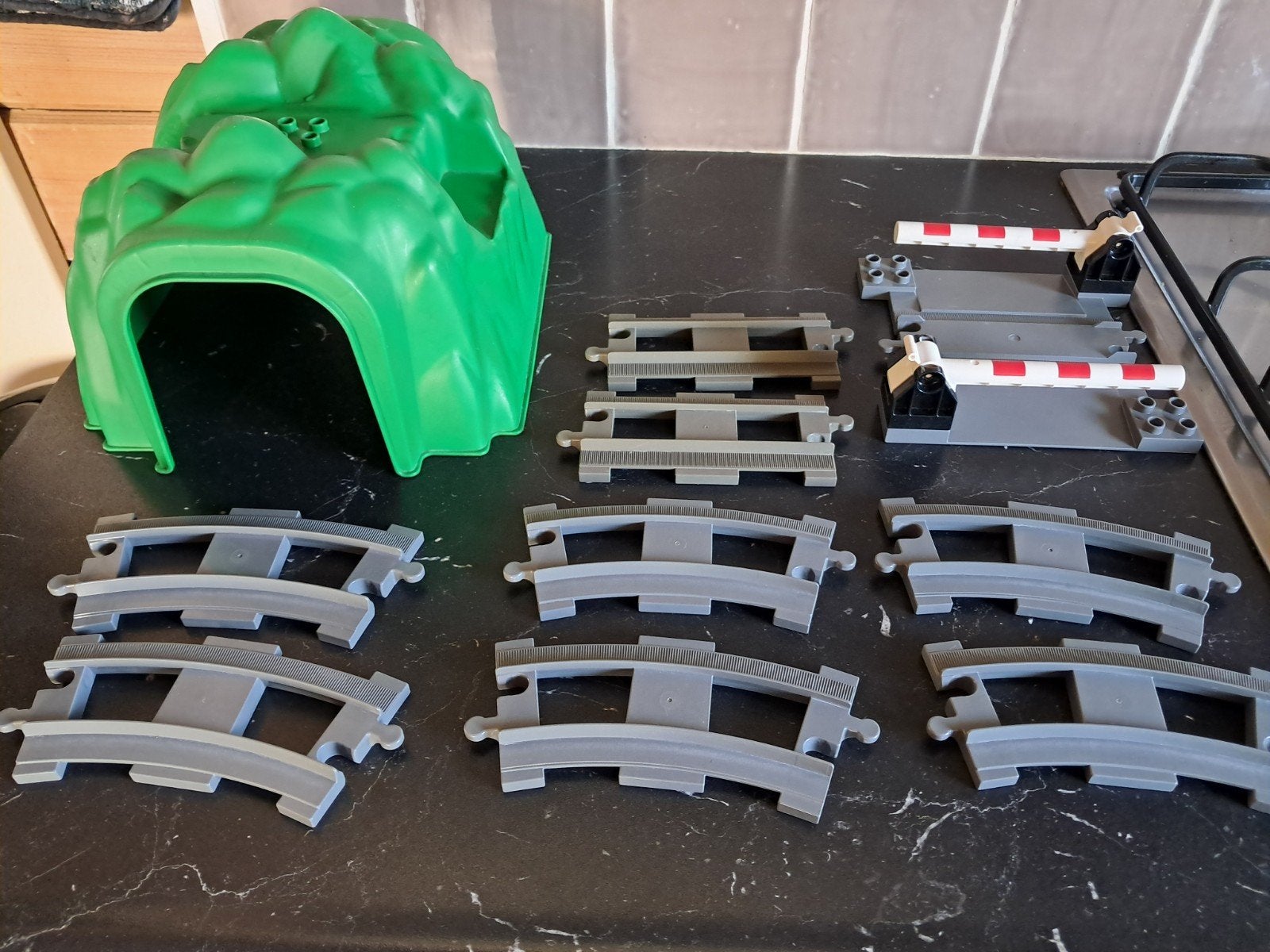 Duplo Tunnel ,overgang en rails, Ophalen of Verzenden, Gebruikt, Duplo
