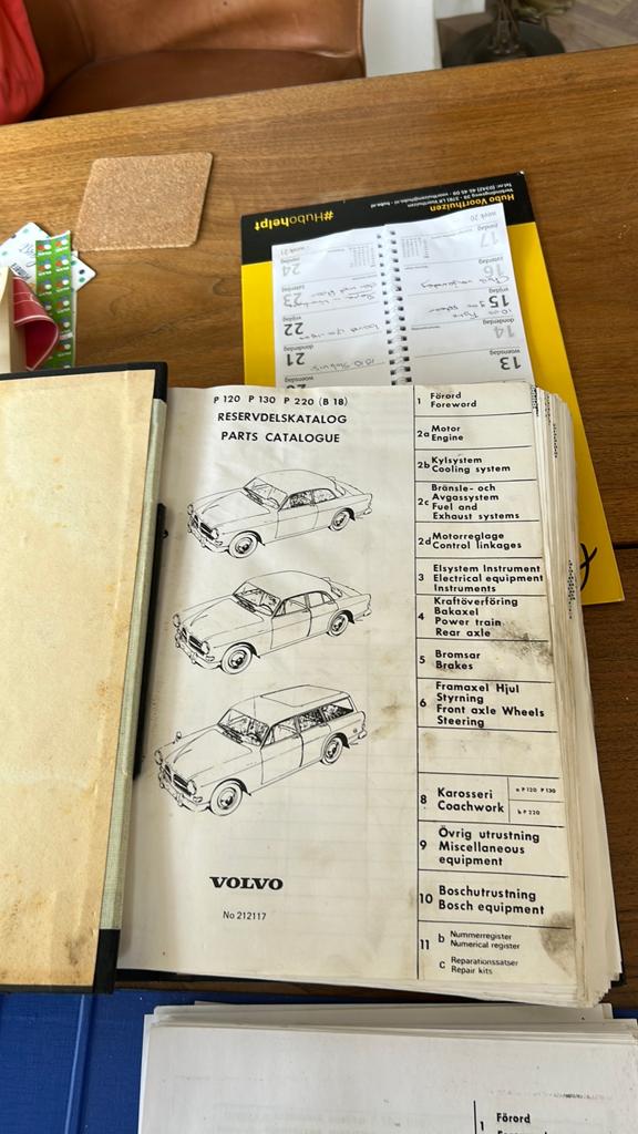 Onderdelen catalogus van de Volvo, Ophalen