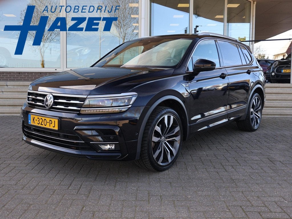 Volkswagen Tiguan Allspace 1.5 TSI DSG 7-PERS. R-LINE + PANO, 150 pk, 7 stoelen, Zwart, Origineel Nederlands