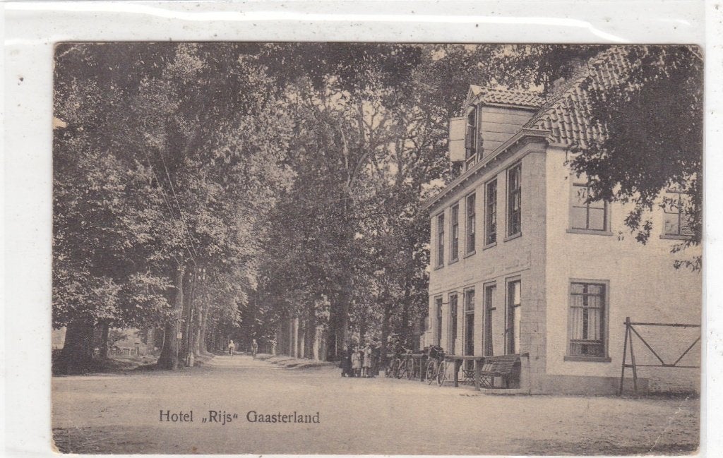Rijs-Hotel Rijs Gaasterland circa 1925, Verzenden, 1920 tot 1940, Ongelopen, Friesland