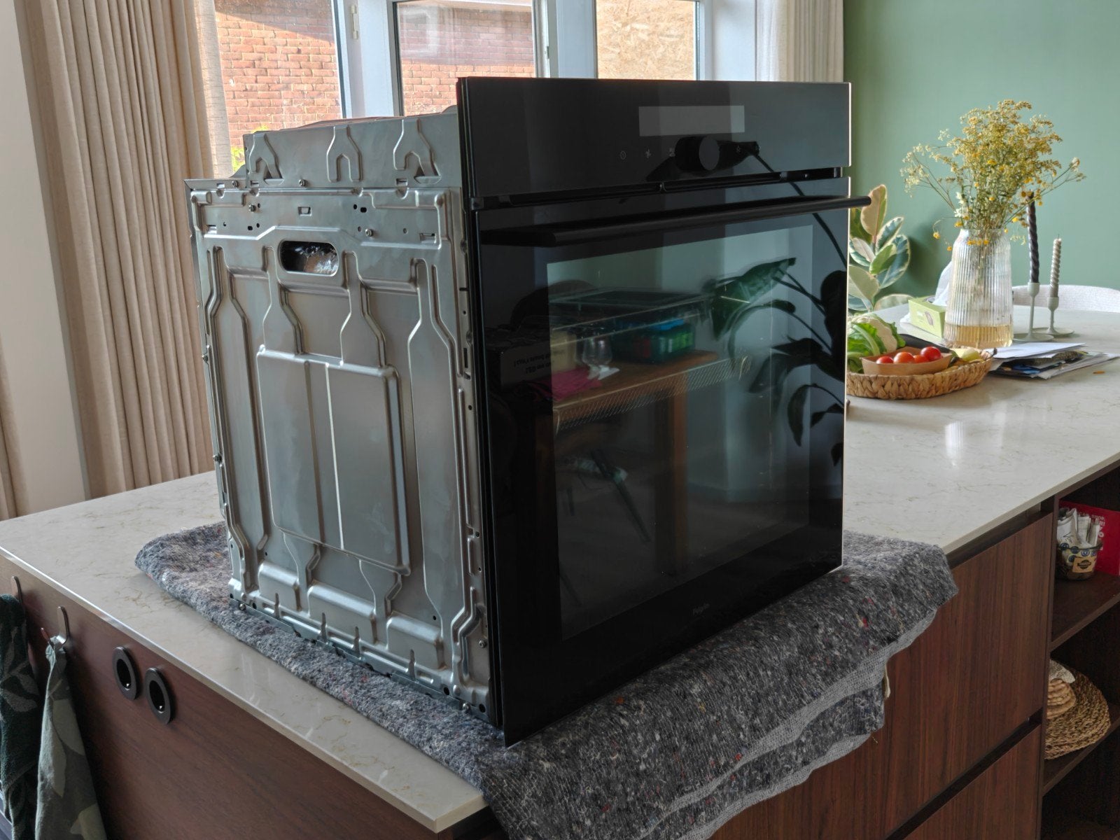 Pelgrim O560ZWA inbouw oven met accessoires, Ophalen, Hete lucht, Pelgrim, Inbouw