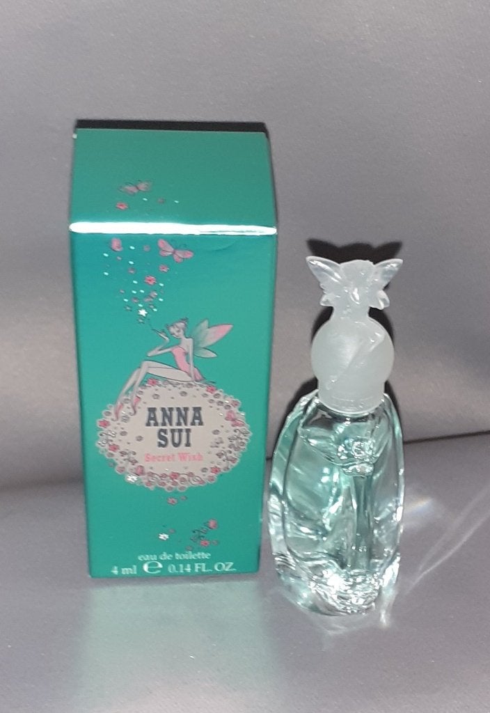 Luxe parfum mini -  Anna sui secret wish + doosje, Ophalen of Verzenden, Zo goed als nieuw, Miniatuur, Gevuld