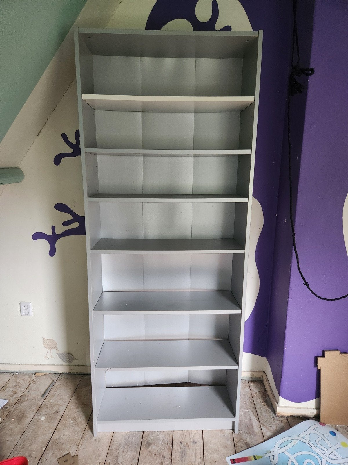 IKEA Billy Boekenkast - Grijs, Huis en Inrichting, Ophalen, Met plank(en), Gebruikt, 200 cm of meer