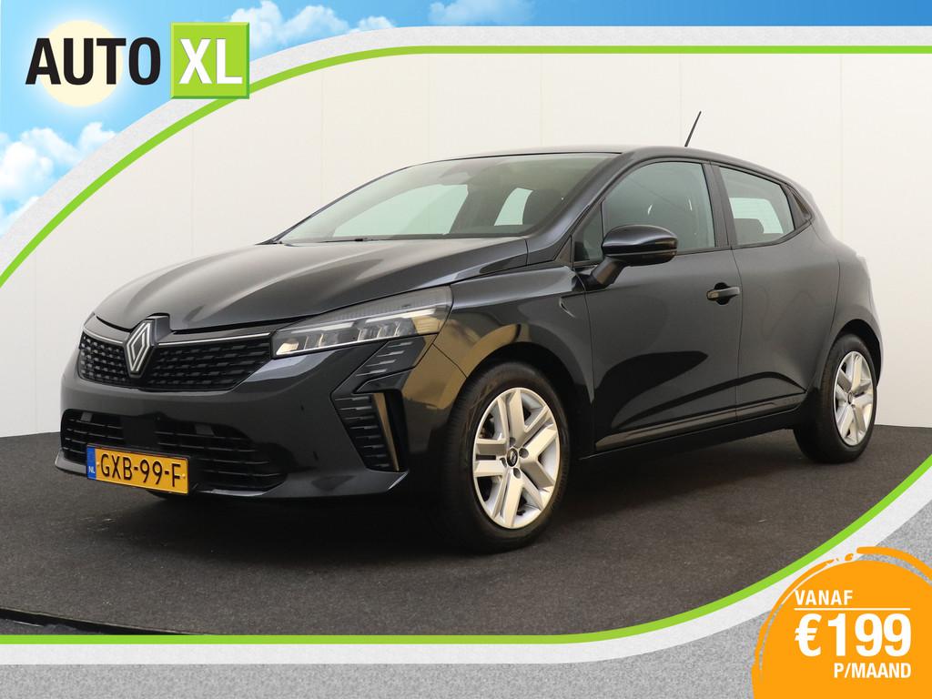 Renault Clio 1.0 TCe 92 PK Evolution Half-Leder/Sportstoelen, Voorwielaandrijving, Gebruikt, Leder en Stof, Zwart