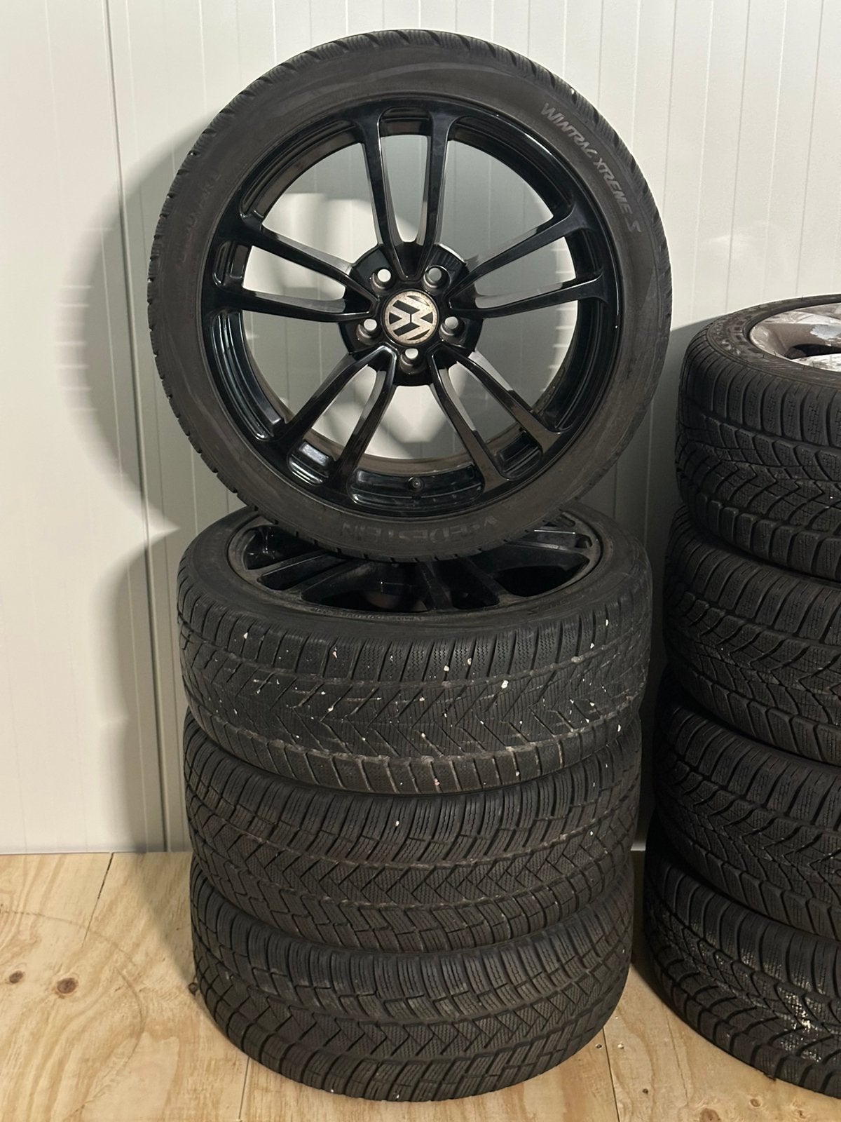17 inch 5x100 Volkswagen Polo Velgen & Banden set ZGAN, Banden en Velgen, 17 inch, Personenwagen, Gebruikt