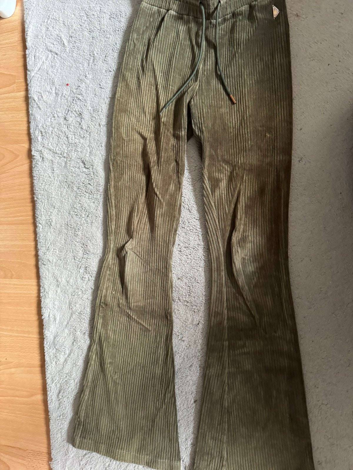 Groene flair broek, Ophalen of Verzenden, Gebruikt, Meisje, Broek