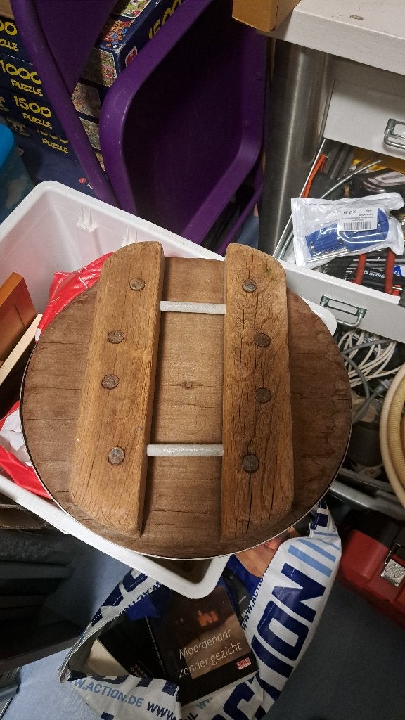 Houten``deksel``kaaskuip (Z262-150), Ophalen of Verzenden