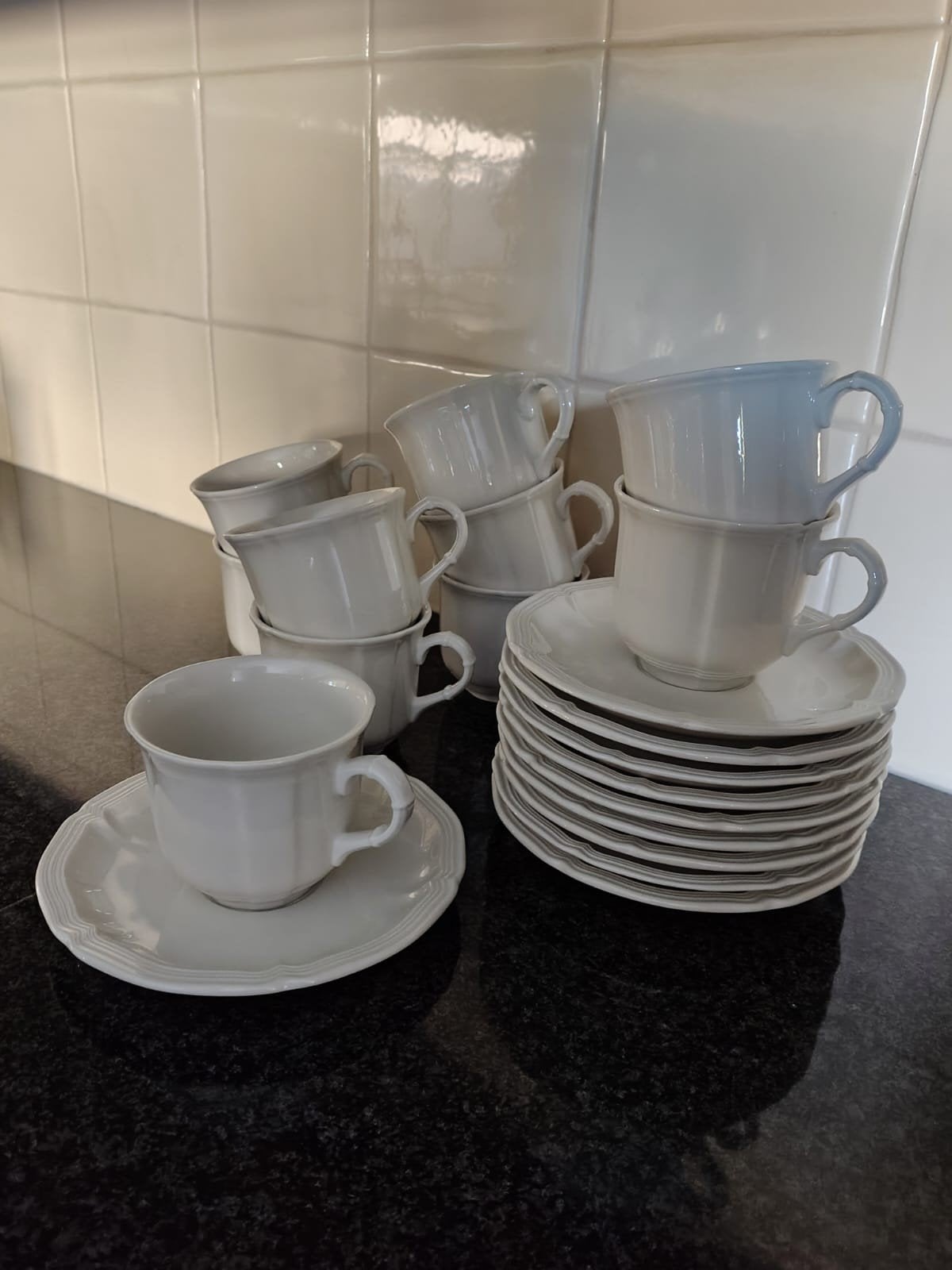ZO GOED ALS NIEUWE KOP EN SCHOTELS VILLEROY & BOCH., Huis en Inrichting, Klassiek, Villeroy & Boch, Ophalen of Verzenden, Zo goed als nieuw