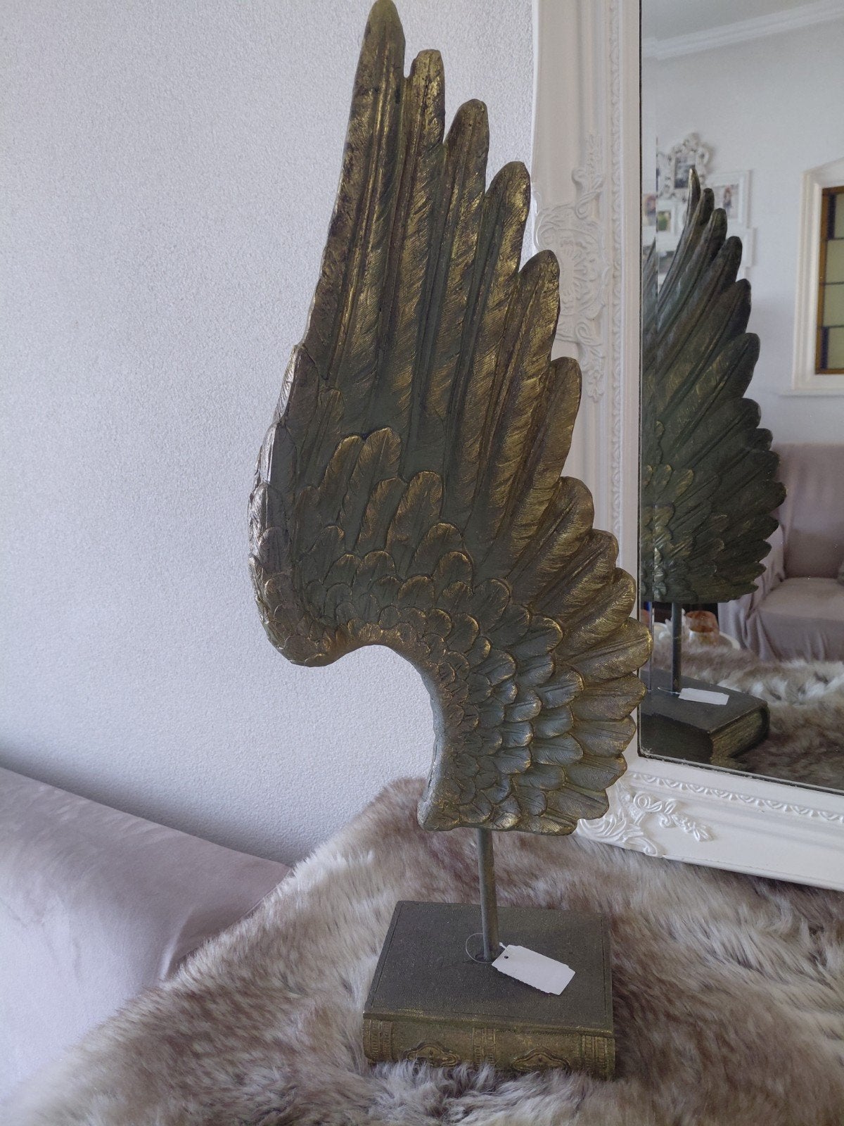 Decoratieve Veer op Voet - Barok Stijl - 69 cm, Huis en Inrichting, Overige materialen, Nieuw, Ophalen of Verzenden, Klassiek