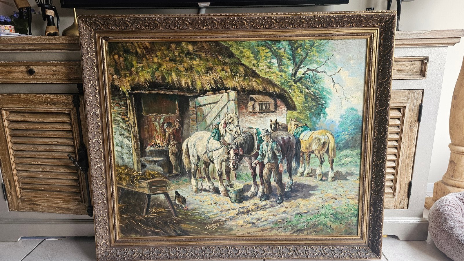 Cornelis Anton Schuurhuis XL Olieverf op doek, 1979, Ophalen