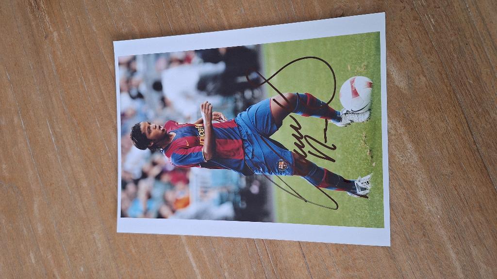 Foto 20x25 cm met handtekening Giovany dos  Santos Barcelona, Ophalen of Verzenden, Nieuw, Buitenlandse clubs, Overige typen