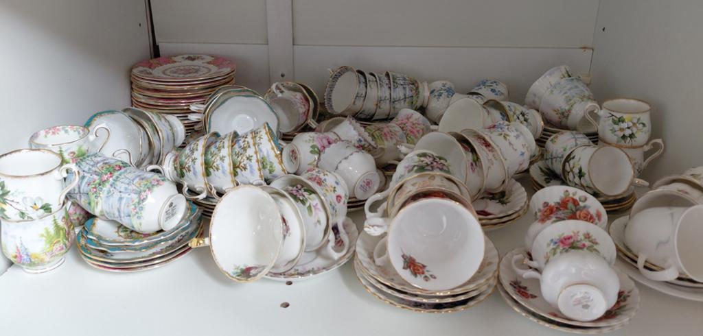 Grote collectie Royal Albert servies en theekopjes, Ophalen of Verzenden