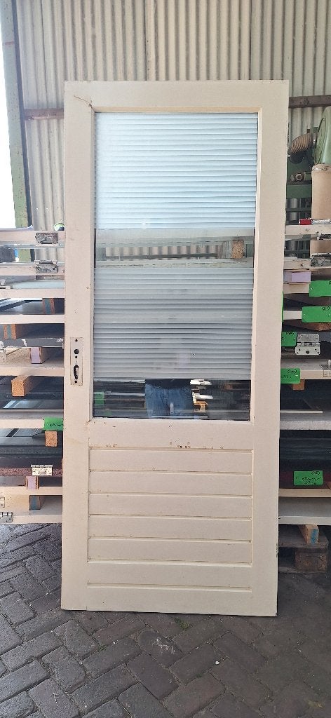 Achterdeur schuurdeur buitendeur deur 211 x 87.6 ( 096 ), Ophalen, Gebruikt, Buitendeur, Nb