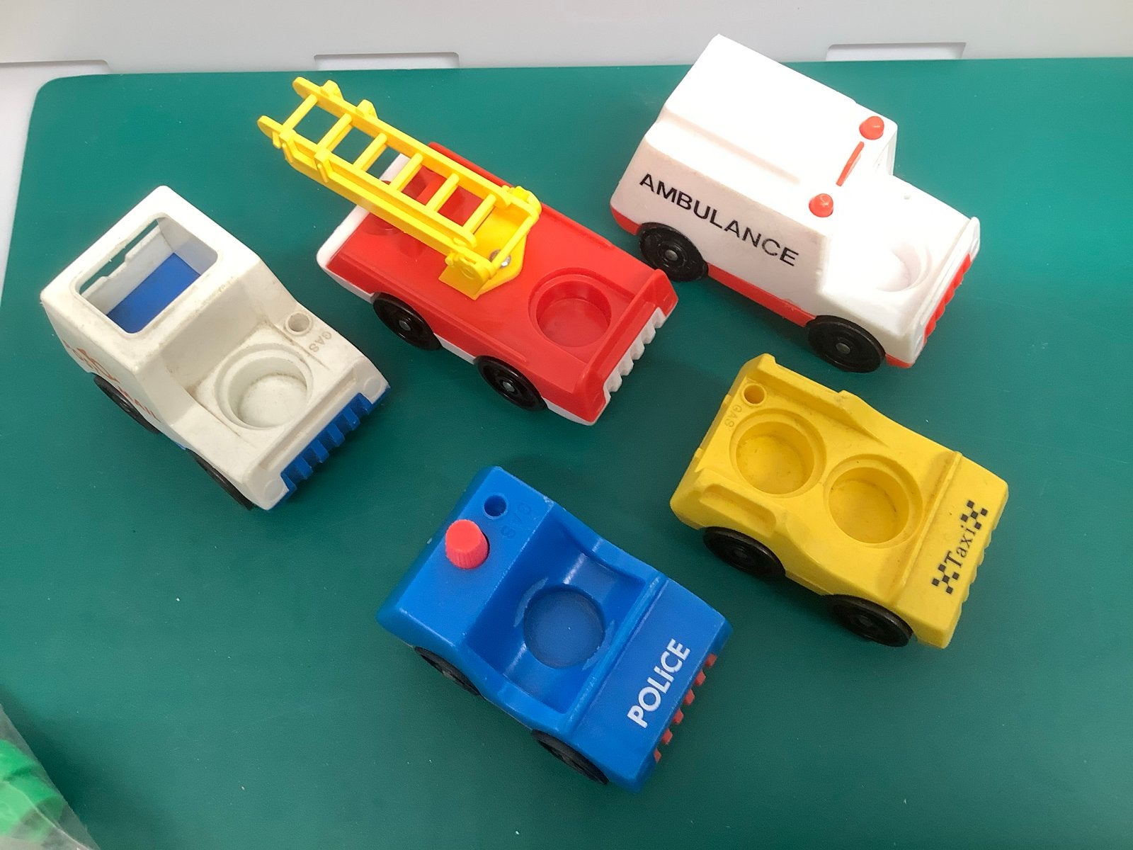 Vintage Fisher-Price Little People Voertuigen. 5 stuks, Ophalen of Verzenden, Gebruikt