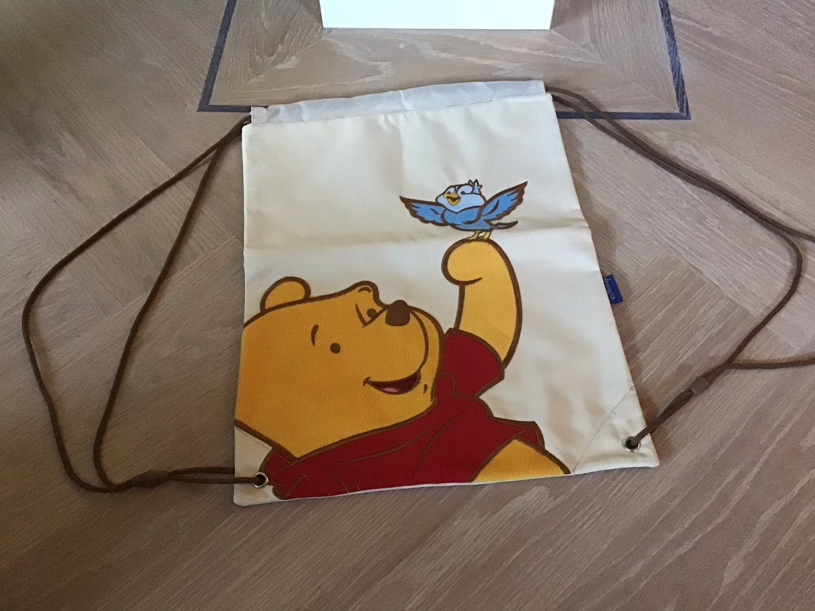 Winnie the Pooh Gymtas Trekkoord Rugtas Velours NIEUW, Ophalen of Verzenden, Nieuw, Disney of Dora