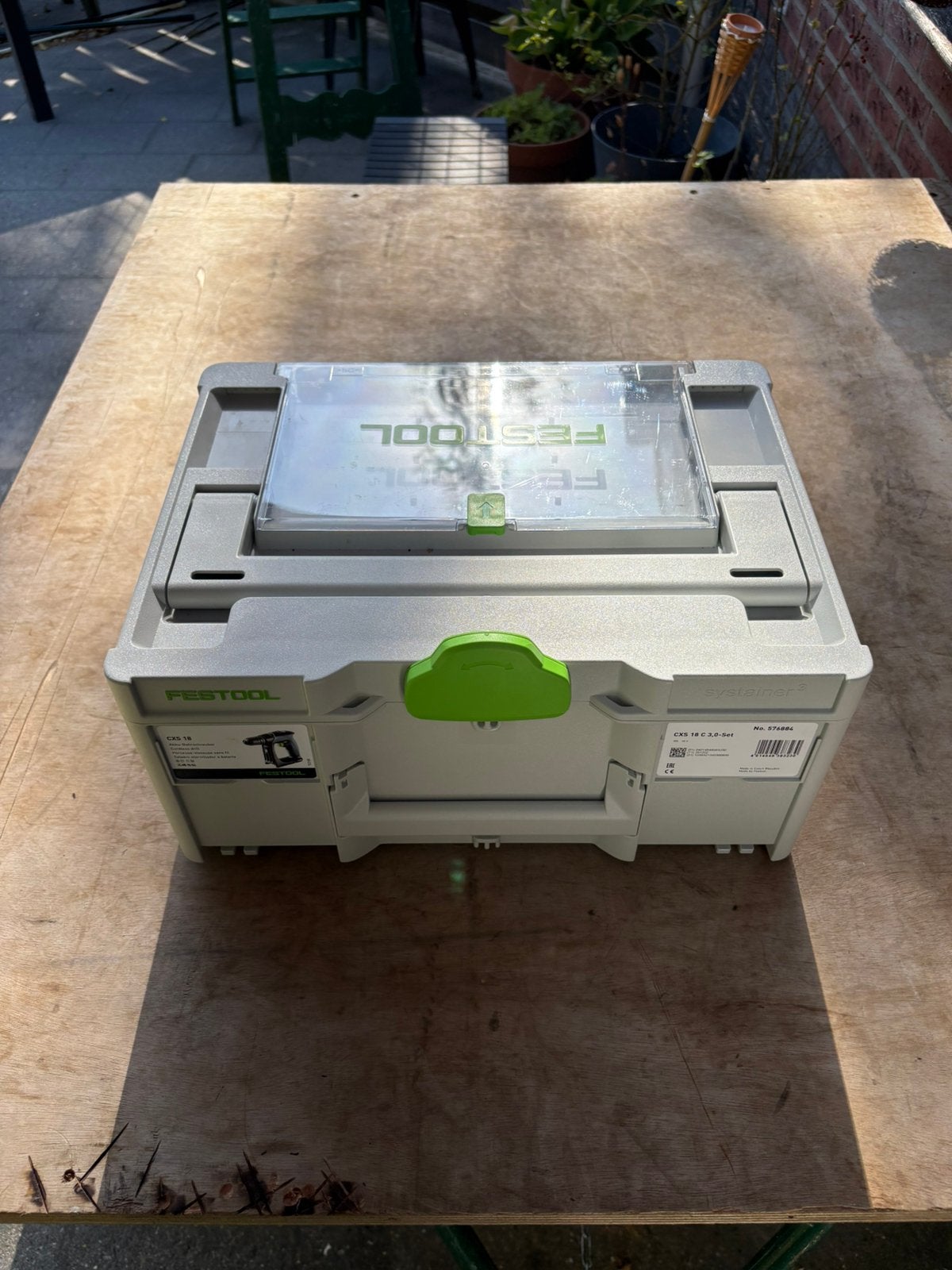 Festool sys 3 m 187 dekselvak cxs 18, Ophalen of Verzenden, Zo goed als nieuw, Hard kunststof, Minder dan 35 cm