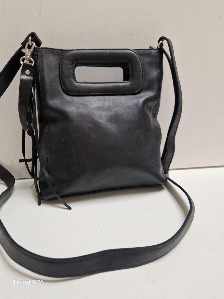 Legend tas zwart leer, handtas en schoudertas in één, Sieraden, Tassen en Uiterlijk, Ophalen of Verzenden, Zo goed als nieuw, Zwart