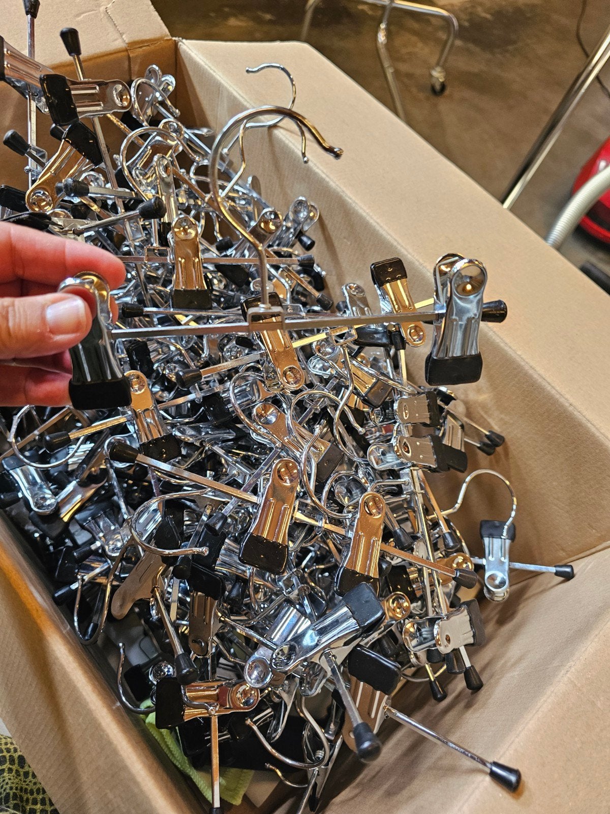 Knijpkledinghangers voor kinderkleding of lingerie, Ophalen, Gebruikt, Metaal, Kinderen
