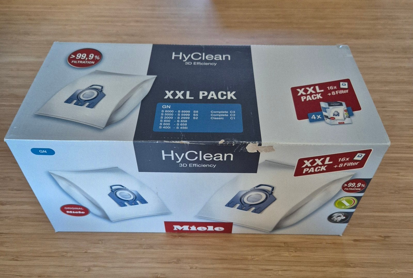 10 originele Miele HyClean stofzuigerzakken type GN, Stofzak, Nieuw, Ophalen of Verzenden, Miele