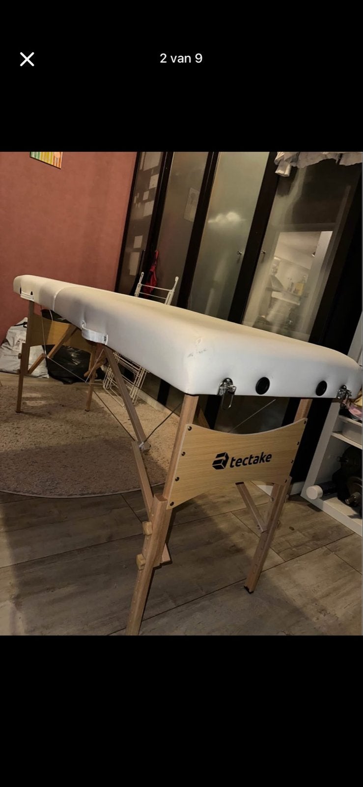 Tectake opvouwbare massagetafel met draagtas, Ophalen of Verzenden, Gebruikt, Massagetafel