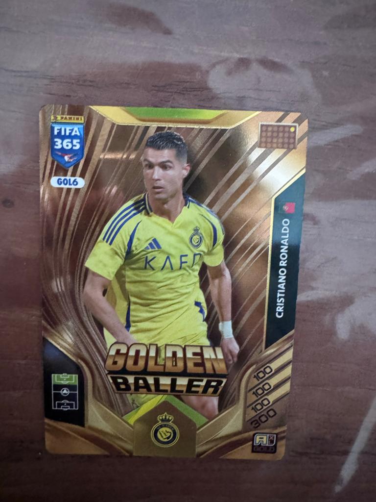 Cristiano Ronaldo Golden Baller FIFA 365 aderalyne, Hobby en Vrije tijd, Stickers en Plaatjes, Ophalen of Verzenden, Nieuw