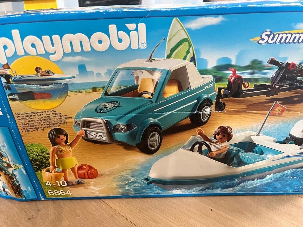 Playmobil set boot, Ophalen, Zo goed als nieuw, Complete set, Boot/Schip