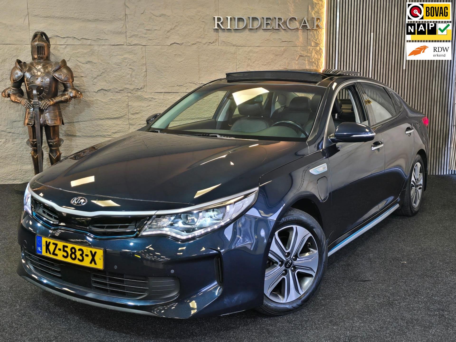 Kia Optima 2.0 GDI PHEV Business DynamicLine|GARANTIE|NAP|PA, Auto's, Kia, Gebruikt, Blauw, Bedrijf, Hybride Elektrisch/Benzine