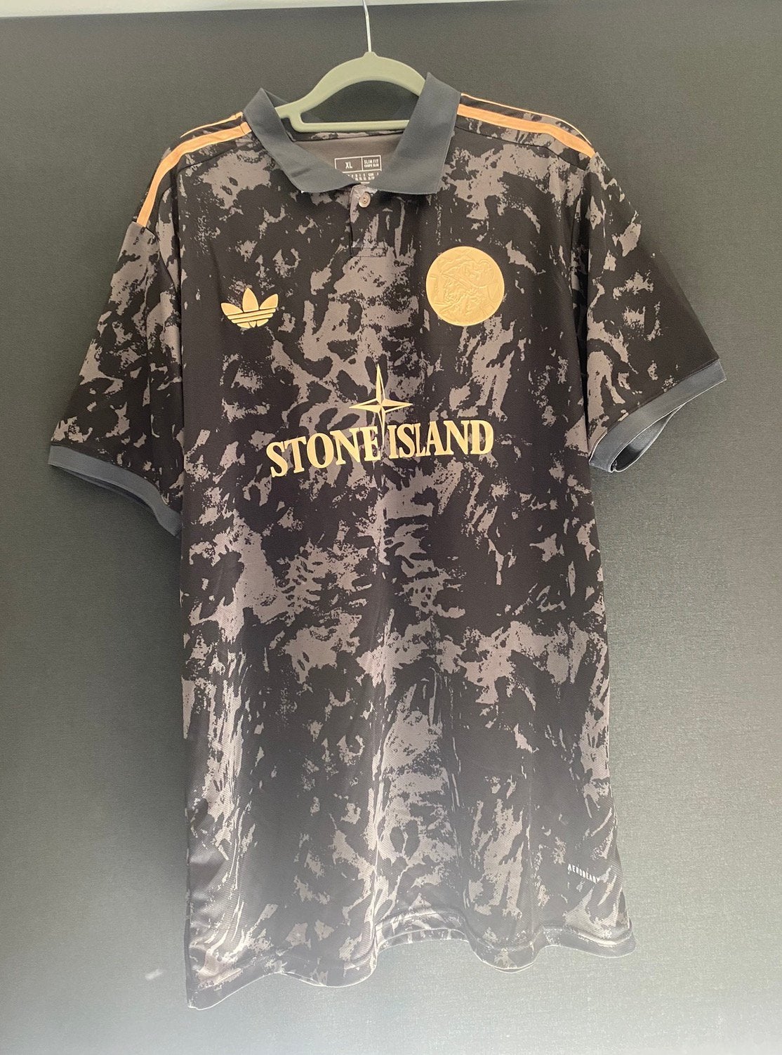 Ajax shirt stone island, Maat L, Verzenden, Zo goed als nieuw, Shirt