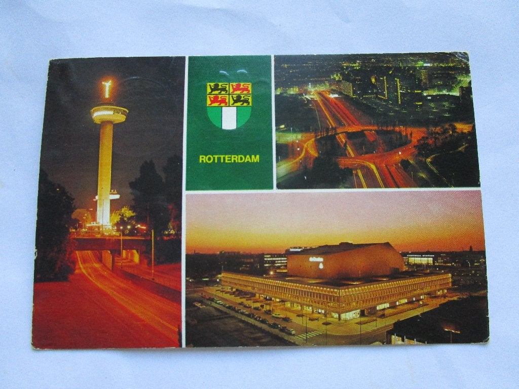 Ansichtkaart Rotterdam -  Euromast - Stuurbrug en Wheelhouse, Verzamelen, Verzenden, 1960 tot 1980, Gelopen, Zuid-Holland