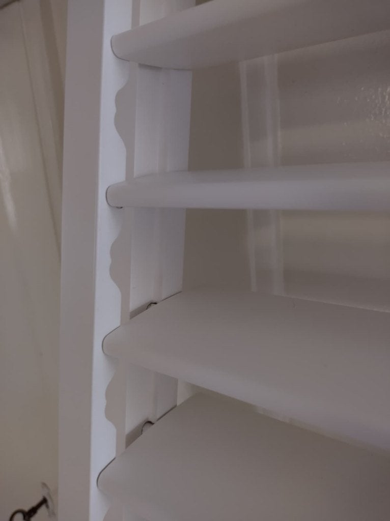 Houten shutters, Ophalen, Wit, Hout, Zo goed als nieuw