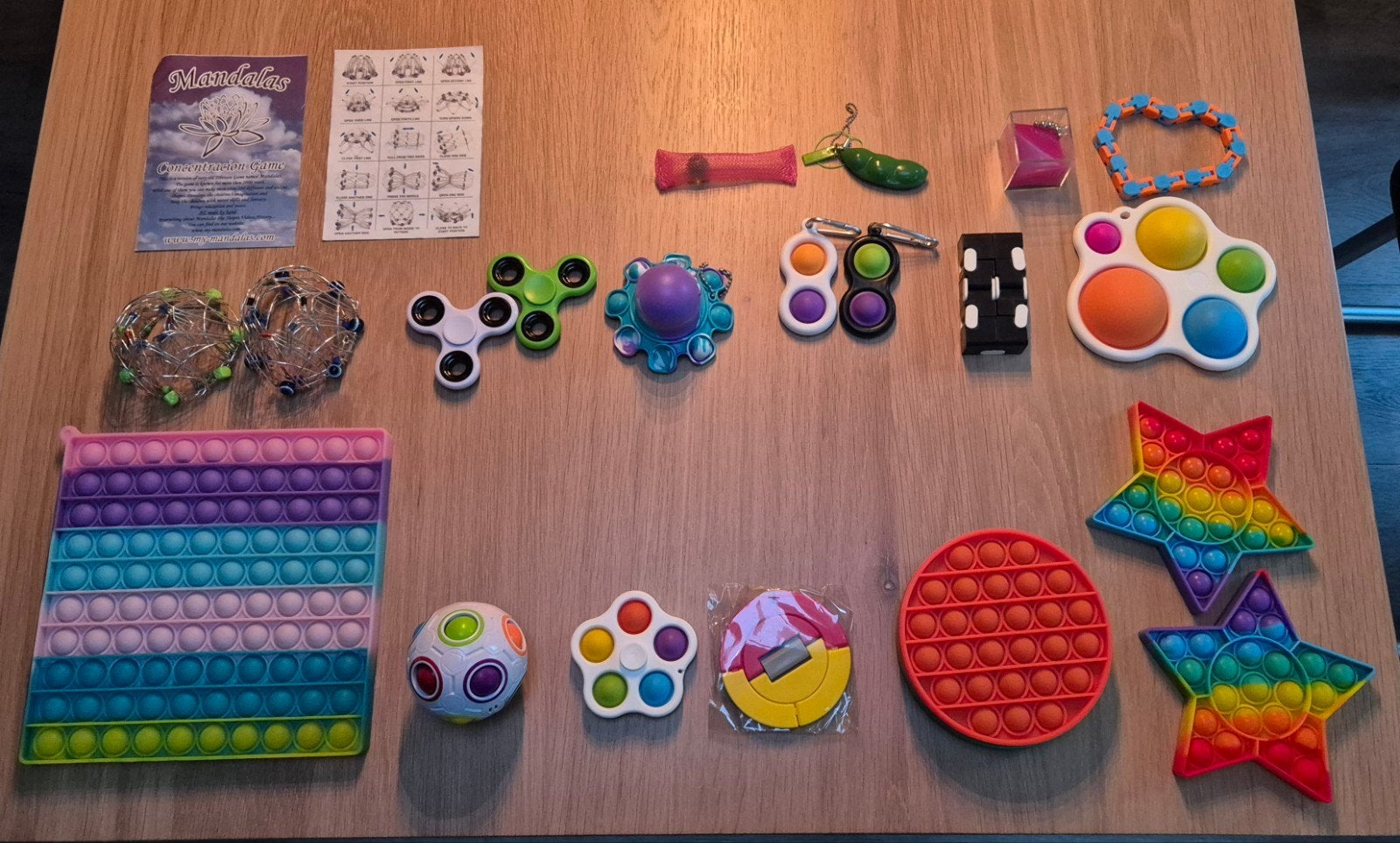 Grote set fidget toys / stressballetjes / pop-its, Ophalen, Zo goed als nieuw, Jongen of Meisje