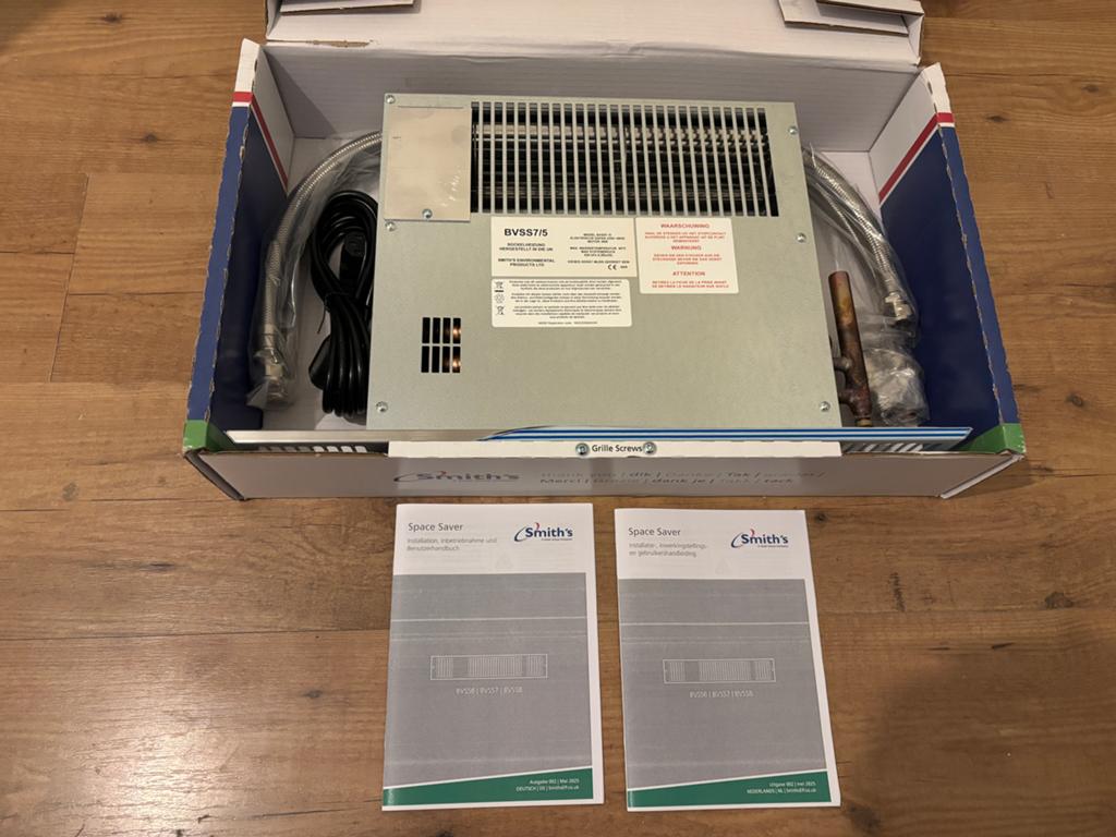 Smith's SpaceSaver SS7 plintverwarming RVS, Minder dan 30 cm, Overige typen, Nieuw, Minder dan 60 cm