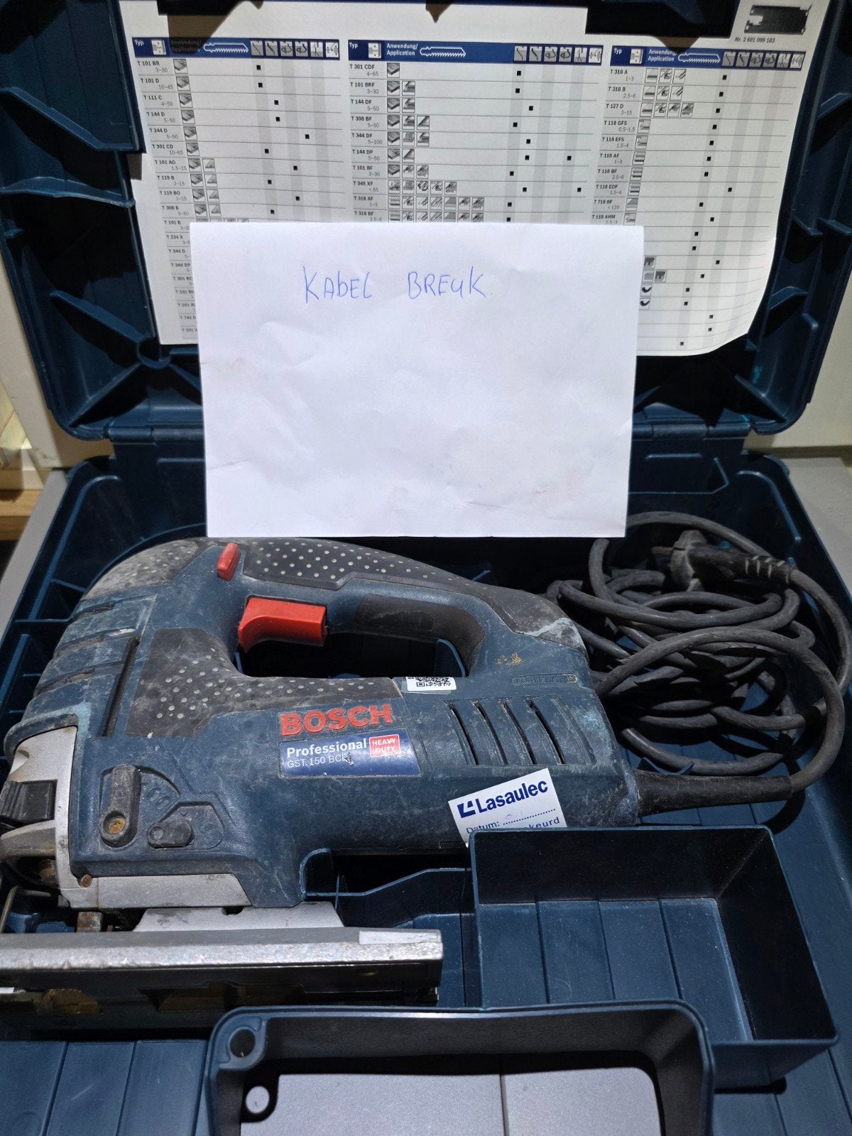 Bosch Professional GST 150 BCE Decoupeerzaag - Defect, Gebruikt, Ophalen of Verzenden, 1200 watt of meer, Bosch