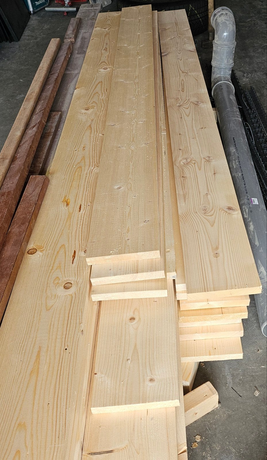 Nieuw Steigerplanken, Doe-het-zelf en Verbouw, Hout en Planken, Ophalen, Minder dan 25 mm, Nieuw, Plank