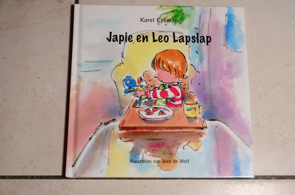 Japie en Leo Lapslap / Karel Eykman Alex de Wolf, Boeken, Ophalen of Verzenden, Zo goed als nieuw, Fictie algemeen, Voorleesboek