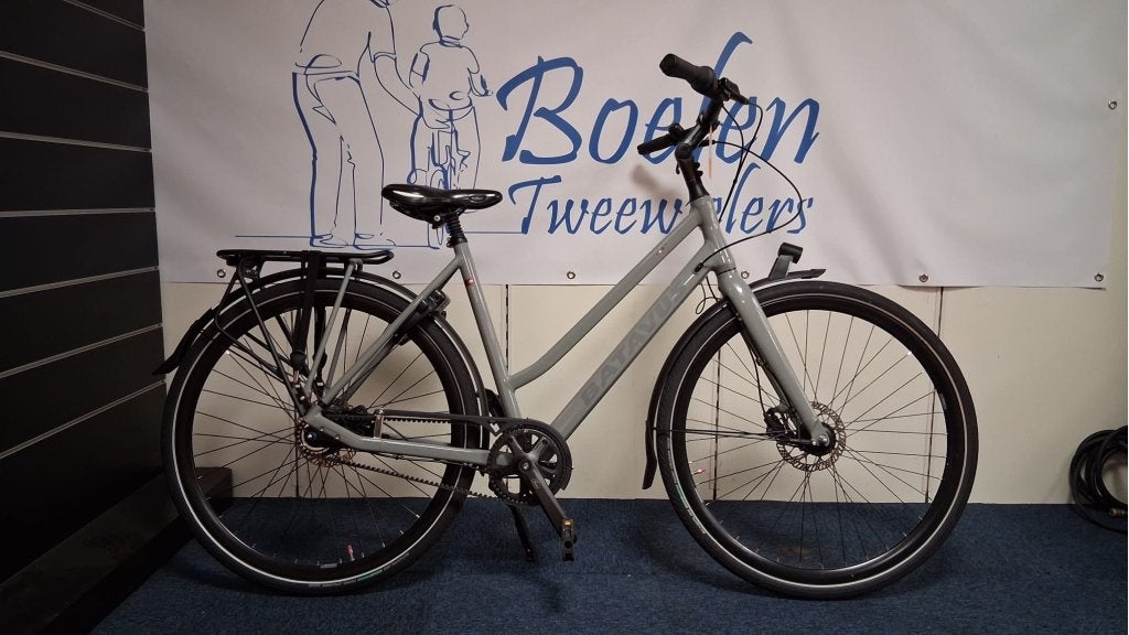 Batavus Dinsdag Exclusive 28/53 8v Grijs Damesfiets Belt, Ophalen, Versnellingen, Batavus, Info@batavus.nl