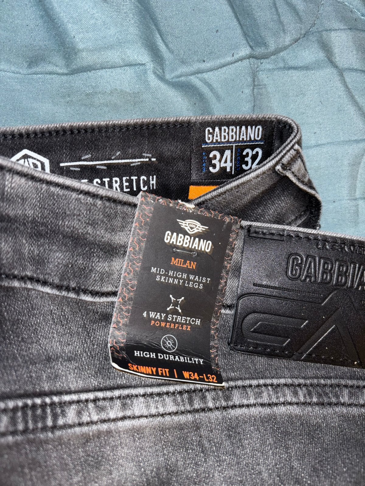 Gabbiano Milan Skinny Fit Jeans W34-L32 - Nieuw met labels, Verzenden, Nieuw, Grijs, W33 - W34 (confectie 48/50)